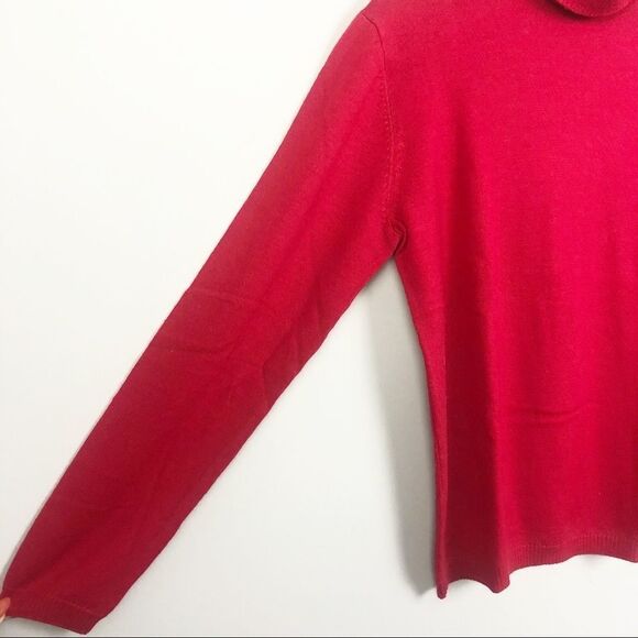 PENDLETON | Red Merino Wool Turtleneck Sweater M - Picture 3 of 8